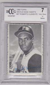 ROBERTO CLEMENTE 1969 TOPPS 69 TOPPS DECKLE EDGE #27 BCCG 7  