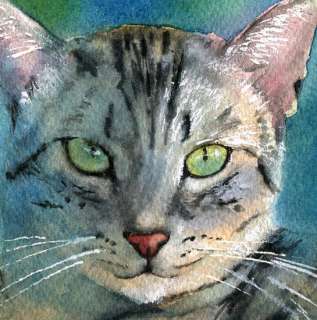 Print Mau Bengal Cat Watercolor Watercolor Painting Art  