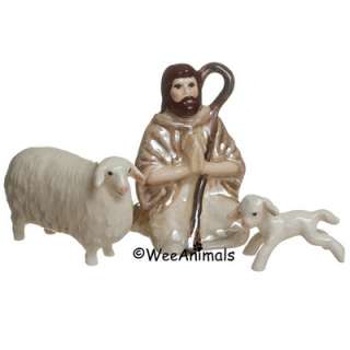   Renaker Shepherd & Sheep Specialty Miniature Figurine Wee Animal 3039