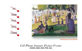 Cell Phone Jammer Picture Frame (CDMA, GSM, DCS, PHS, 3G)  