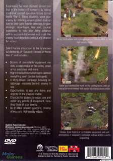 Silent Heroes Elite Troops of WWII PC DVD strategy game  