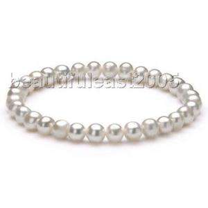 natural 8 9mm akoya AAA pink pearl bracelet jewelry 7  