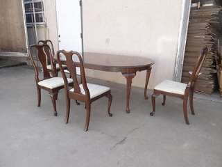 Ethan Allen Georgian court 225 table + 4 chairs dining room kitchen 