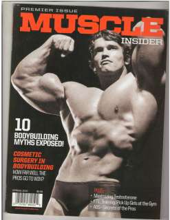 MUSCLE INSIDER magazine/Premiere issue/Mr Olympia ARNOLD 