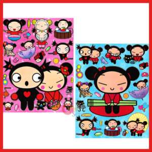 Pucca & Garu Stickers Cling Set   Removable Wall/Window  