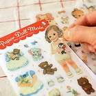 Cute Kawaii Diary Decoration Sticker Afrocat Paper Doll Mate Clear