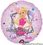 BARBIE birthday girl balloons party kit 5 decorations  