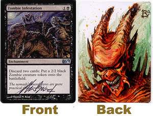   Zombie Infestion signed ARTIST PROOF   MTG, Magic   from BAXA  
