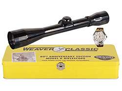 Weaver Classic K Series K4 Rifle Scope 4x 38mm Dual X Reticle Gloss 