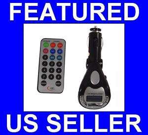 Car FM Transmitter USB SD MMC SLOT  Player Remote  