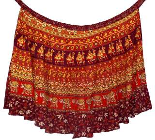   Lot 5 Cotton Skirt Sarong Gypsy Belly Dance Wrap New Long Boho  