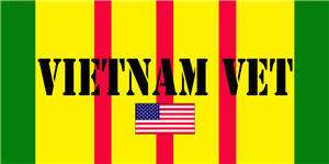 Vietnam Vet Military Combat US Flag Mouse Pad Coaster  