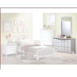  Acme Furniture Dresser with Mirror in White AC09155 9 
