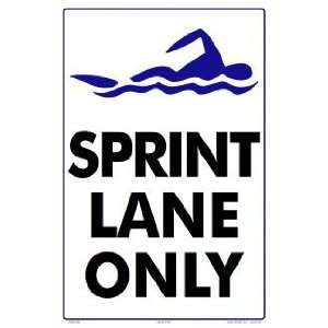  Sprint Lane Only Sign 7059Wa1218E