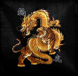 Chinese dragon fighting tiger 22 Bandana Head scarf  