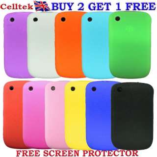 KEYPAD SILICONE CASE COVER & SCREEN PROTECTOR FOR BLACKBERRY CURVE 