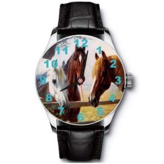 New 3 Horses Stainless Wrist Watch  