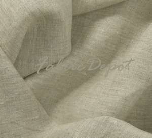 100% ECO Linen Fabric NATURAL Unbleached Light Weight  