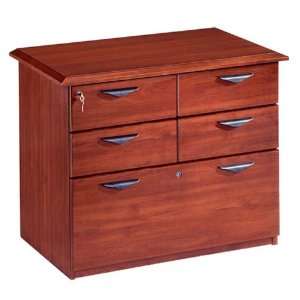 Classic Mahogany DMi Eclipse 4 Drawer Lateral Wood Personal File in 