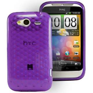   Magic Store   Purple Silicrylic Gel Case Cover For HTC Wildfire S