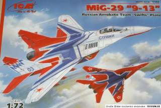 ICM 72142 MiG 29 9 13 Russ. Aerobatic Team Plastikkit 172  