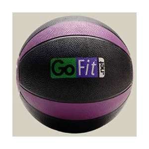  Rubber Medicine Ball 6LB Black & Purple