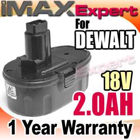 18V 2.0AH Battery for DEWALT DC9096 DE9039 DE9096 DE9098 DW9095 DW9096 