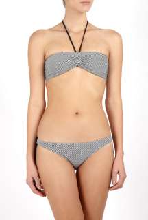   Phillip Lim  Cream Striped Halter Bandeau Bikini by 3.1 Phillip Lim