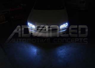 Dodge Charger White LED Halo Headlights Rings Demon Eye  