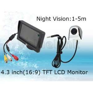  Car Security Backup Camera System with 4.3 TFT LCD Rearview Monitor 