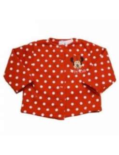 Disney Minnie Mouse Baby Red Button up Sweater   6M  