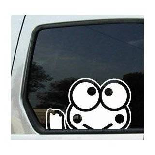 Sanrio Keroppi Frog Waving Decor Japan Cartoon Decal Sticker Car Window  Laptop