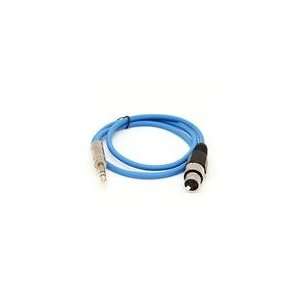   Audio   Blue 2 foot XLR Female to TRS Male Patch Cable   Electronics