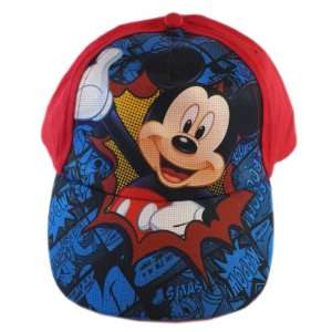  Mickey Mouse Baseball Hat   Disney Hat For Boys (Red 
