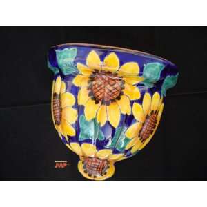  Planter Pottery 9 (Sunflower Designs)[Hand Painted] Hanging Wall Art
