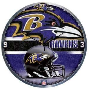 NFL Baltimore Ravens Clock   High Definition Art Deco XL Style  