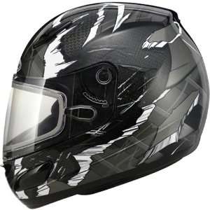 GMAX GM48S Mens Winter Sport Snowmobile Helmet   Dark Silver/Black 