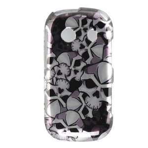 Phone Cover Protector Case for Samsung Seek Sprint   Black Skull Cell 