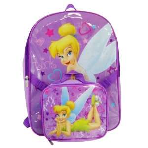 Disney Tinkerbell Girls Purple School Backpack Large with 