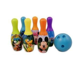   Disney Mickey Mouse 6 Piece Indoor / Outdoor Bowling Set Toys & Games