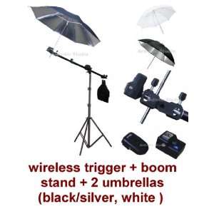 Studio Portable Hot Shoe Flash Mount Umbrella Boom Stand Lighting Kit 