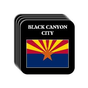 US State Flag   BLACK CANYON CITY, Arizona (AZ) Set of 4 Mini Mousepad 