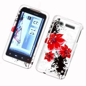  Red Lily Flower Snap on Hard Skin Cover Case for Verizon 