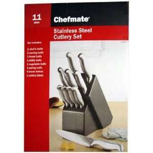    Chefmate 11 Piece Stainless Steel Cutlery Set 