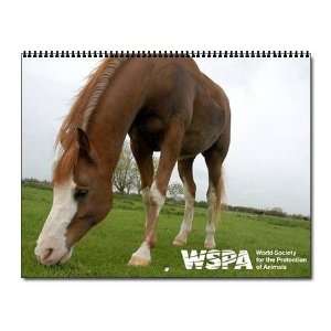 12 month wall calendar Horse Wall Calendar by  