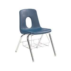  120 Series Poly Shell Classroom Chair with Book Basket (18 