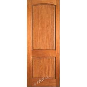  P 621 18x84 2 Panel Arched Top Solid Mahogany Interior Door 