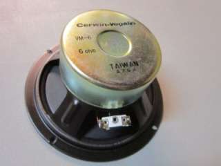 NEW 6 CERWIN VEGA VM6 Woofer Speaker.Shielded.6 ohm.Mid range bass 