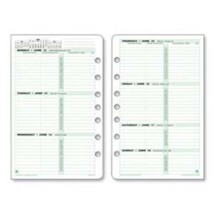  Day Timer 2 Page Per Week Planner Refill, Portable Size, 3 