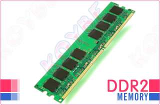 2GB KIT 2X1GB PC3200 DDR2 400MHZ LOW DENSITY RAM MEMORY  